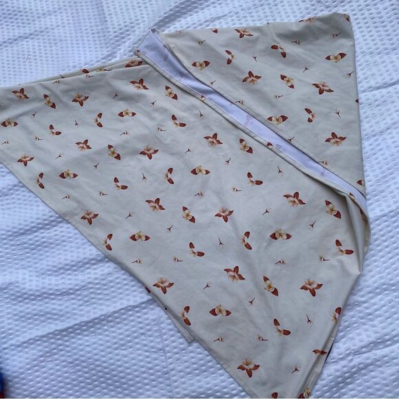 WeWoreWhat Flowers Bandana Head Scarf NWOT We Wore What cream microfloral - Picture 3 of 5